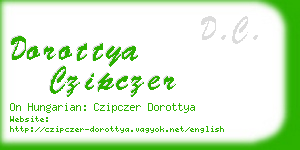 dorottya czipczer business card